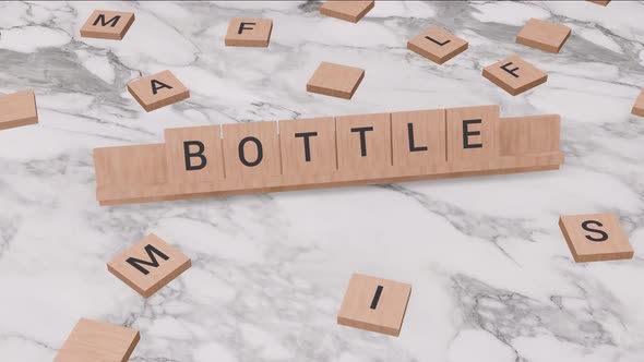 Bottle word on scrabble