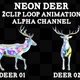 Neon Deer 2Clip Loop - VideoHive Item for Sale