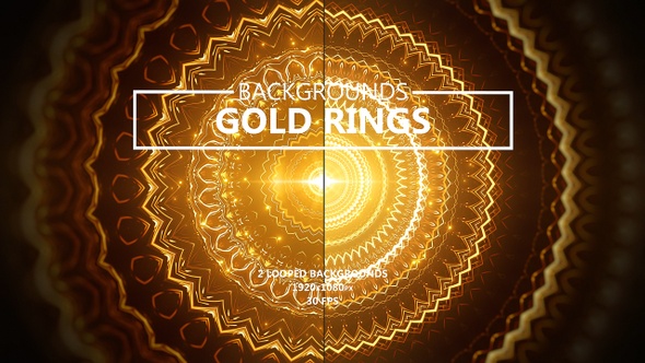 Gold Rings Abstract Backgrounds