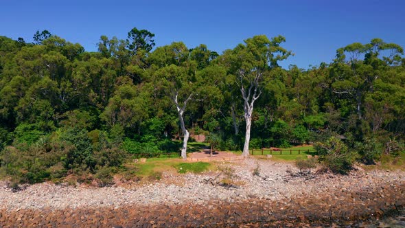 Idyllic Nature Landscape On The Foreshore Of Noosa National Park In Coastal Walk, Noosa Heads, QLD A