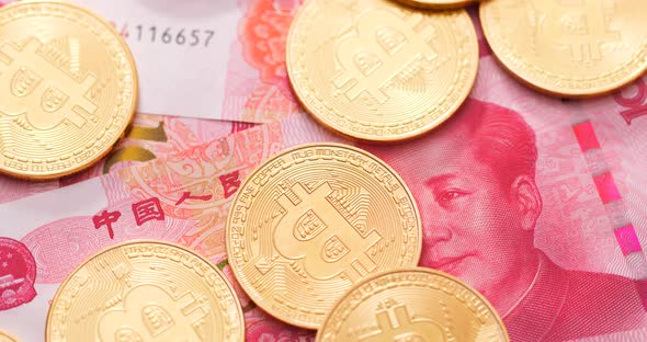 Bitcoin on RMB, Chinese banknote