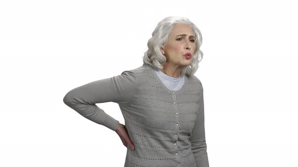 Mature Woman Suffering From Back Ache
