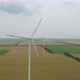 Wind turbine environment friendly energy in 4k aerial top view - VideoHive Item for Sale