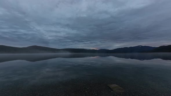 Time Lapse of Beautiful Morning Sunrise with Dramatic Clouds