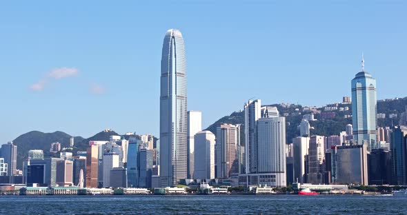 Victoria harbour, Hong Kong city