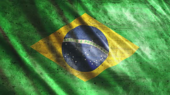 Brazil Flag Grunge alt