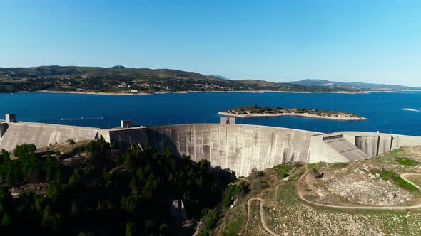 Aerial Shot Of a Hydropower Plant