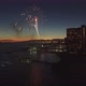 Night sky Video Footage - Footage Of A Fireworks Near The Ocean - VideoHive Item for Sale