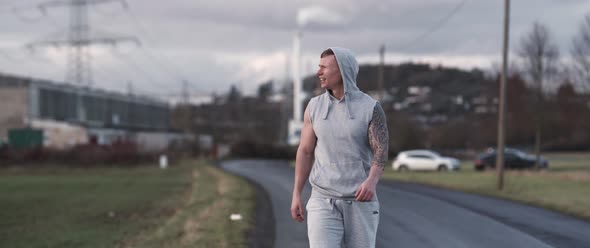 Runner in a Field