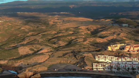 Flight Over The Island And Resort Hotels