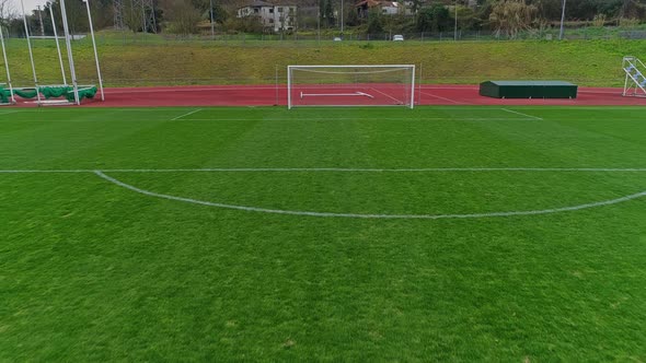 Football or Soccer Field with Border Lines