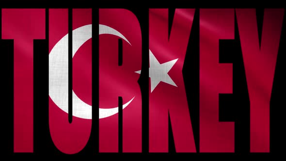 Turkey Flag Into Country Name