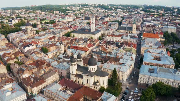 Lviv City View Historical City Center Ukraine Western Ukraine