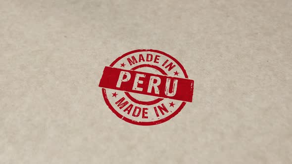 Made in Peru stamp and stamping alt