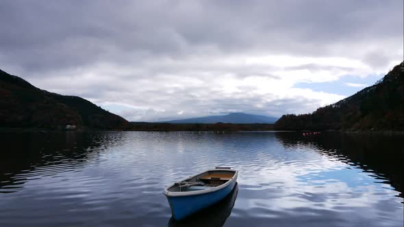 Beautiful nature in Kawaguchiko with Mountain Fuji in Japan