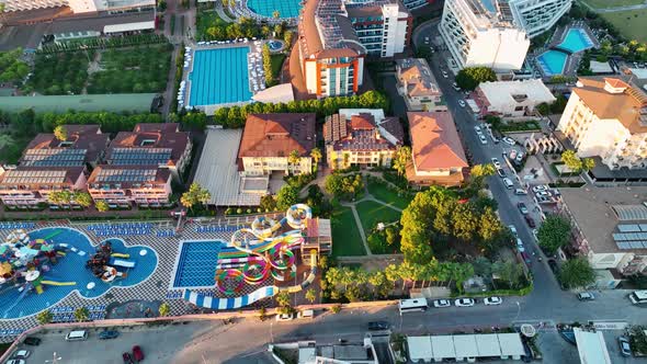 Hotels Filmed on a Drone Turkey Alanya Avsallar 4 K
