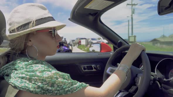 Driving Convertible