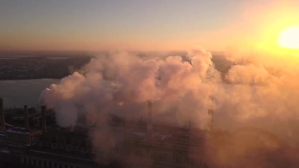 Smoking Chimneys at Sunset 003