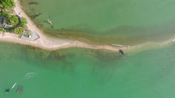 Aerial View of Koh Phitak or Phithak Island in Chumphon Thailand