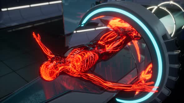 Science Anatomy Scan of Human Blood Vessels alt