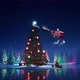Santa Riding Sleigh Around Christmas Tree HD - VideoHive Item for Sale