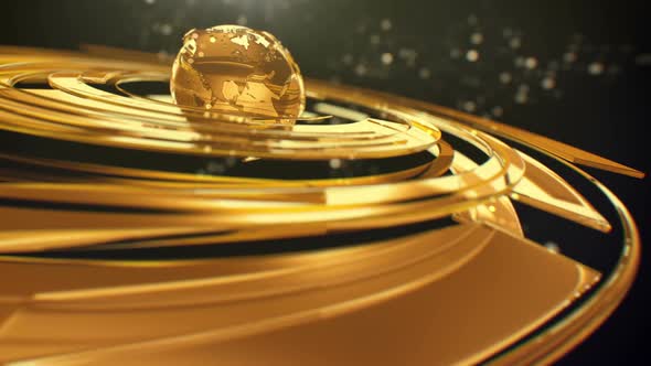 Gold Globe Background
