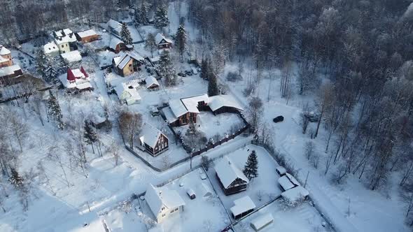 Shooting a Winter Forest with a Quadcopter