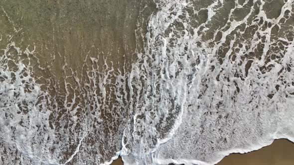 Texture of the sea and a beautiful sunset