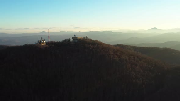 Base Station For Radio Broadcasting On Top Of A Mountain 5