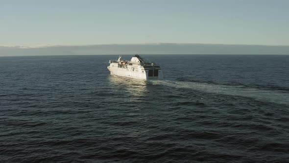 High-speed Cargo-and-passenger Ferry Service Between the Islands of the Canary Archipelago Atlantic