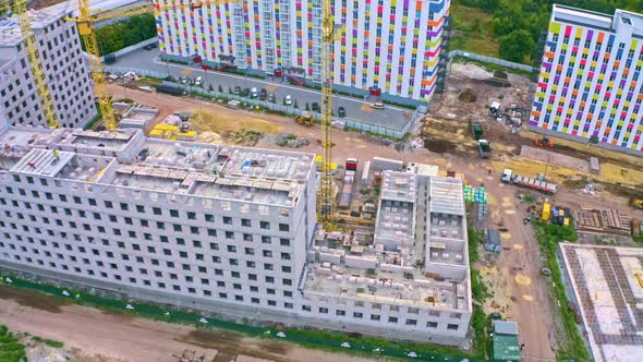 High Rise Building Construction Site.