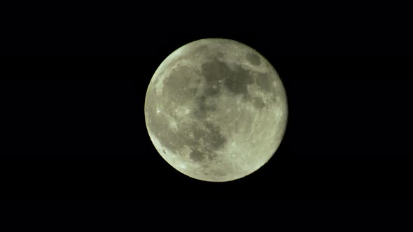 Full Moon in the Night Sky