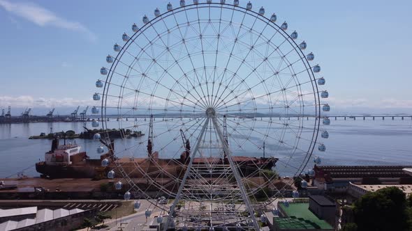 Rio de Janeiro Brazil. Major ferris wheel of Latin America.