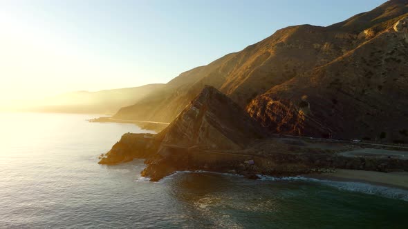 Sea mountains hills and cliffs Great view,