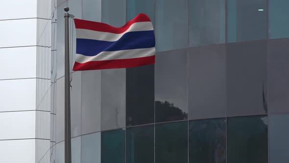 Thailand Flag Background 4K