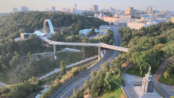 Kyiv, Ukraine Aerial View of the City. Kiev