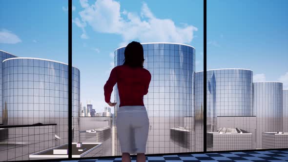 Businesswoman Making Phone Call alt