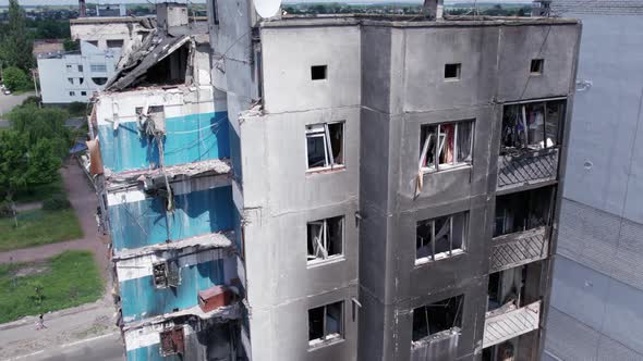 War in Ukraine  Destroyed Building in Borodyanka