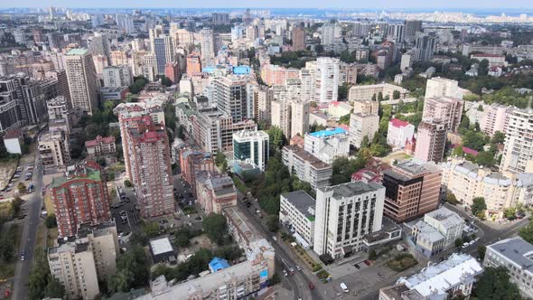 Kyiv, Ukraine Aerial View of the City. Kiev