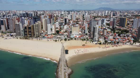 Downtown Fortaleza state Ceara Brazil. Travel destination. Tropical scenery