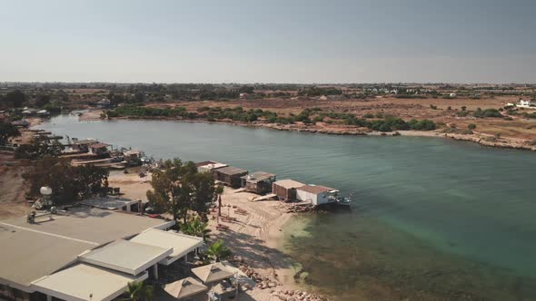 River Bank Coastline Aerial View alt