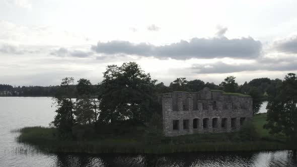 Swedish Ruin In Lake 9