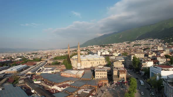 Aerial Grand Mosque of Bursa