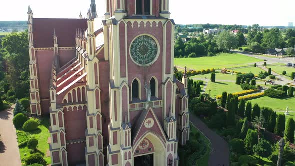 Old Retro Church of the Holy Trinity in Gerviaty Grodno Region Belarus
