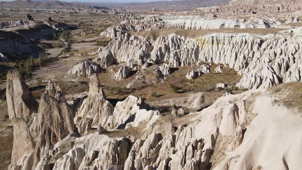 Cappadocia Landscape Aerial View. Turkey. Goreme National Park