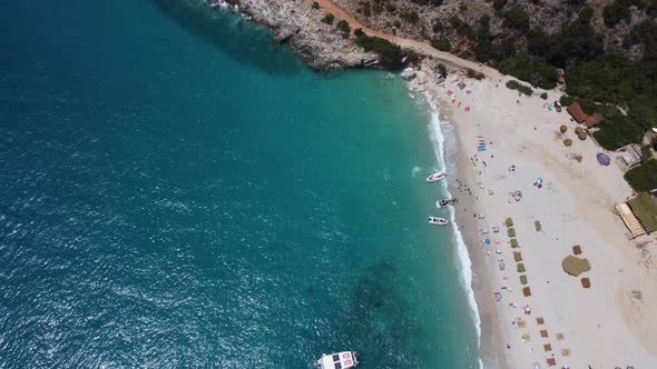 View of Gjipe Beach Albania