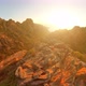 Aerial View of Woman in Corsica Badlands - VideoHive Item for Sale