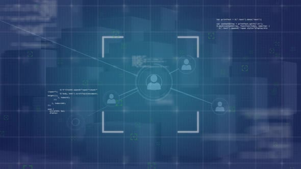 Network of connections and data processing