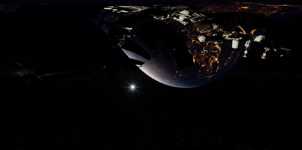 Timelapse ISS in Virtual Reality 360 Degree Video alt