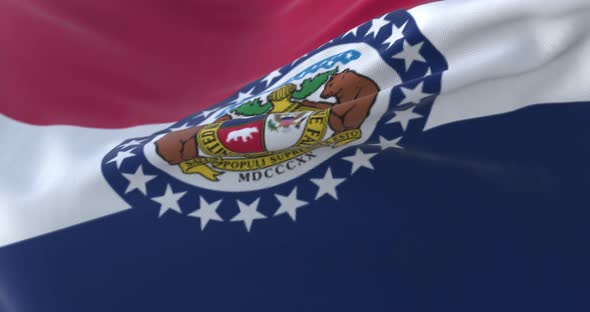 Flag of American State of Missouri